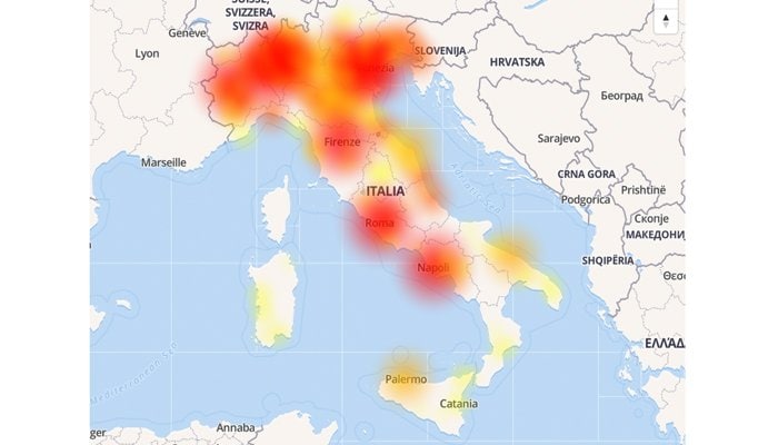 TIM down oggi 19 gennaio
