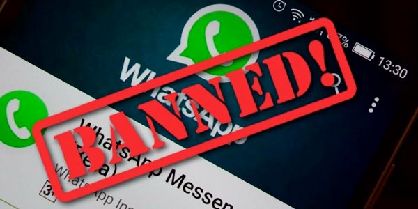 Whatsapp ban account
