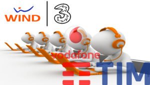 come bloccare call center Tim Wind 3 Vodafone