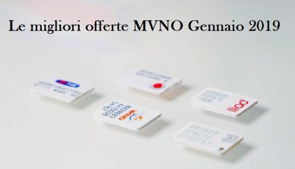 offerte MVNO operatori virtuali Gennaio 2019