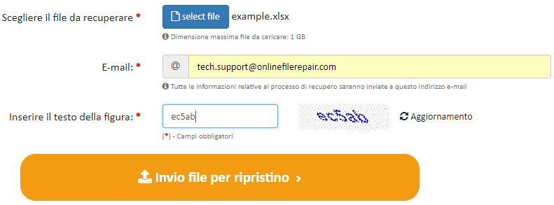 come recuperare un file excel corrotto