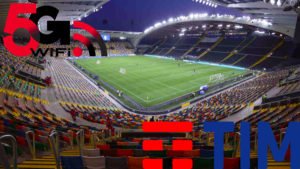 TIM fornisce 5G negli stadi Roma e Udine