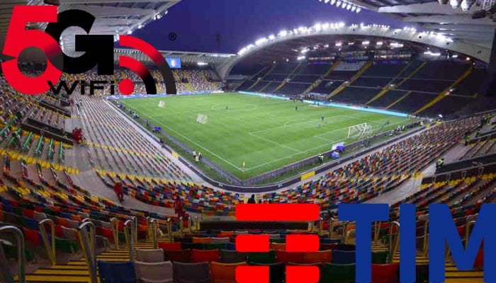 TIM fornisce 5G negli stadi Roma e Udine
