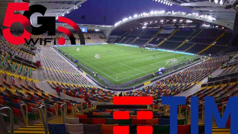 TIM fornisce 5G negli stadi Roma e Udine