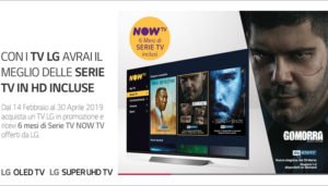 LG regala a San Valentino sei mesi di Serie TV su NOW TV