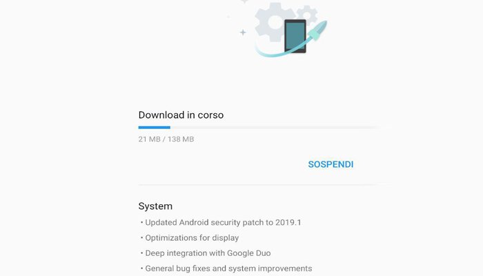 OnePlus 6T, aggiornamento software