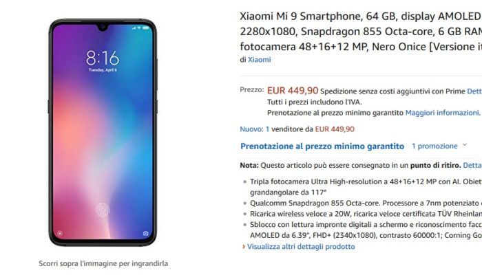 xiaomi mi 9 amazon