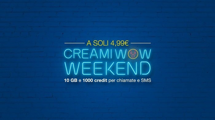PosteMobile rilancia l’offerta Creami Wow Weekend a meno di 5 euro