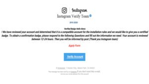 Instagram, account rubati con questo messaggio