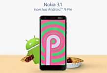 Nokia 3.1 con Android 9 Pie