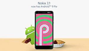 Nokia 3.1 con Android 9 Pie