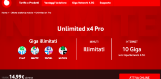 Vodafone Unlimited X4 Pro