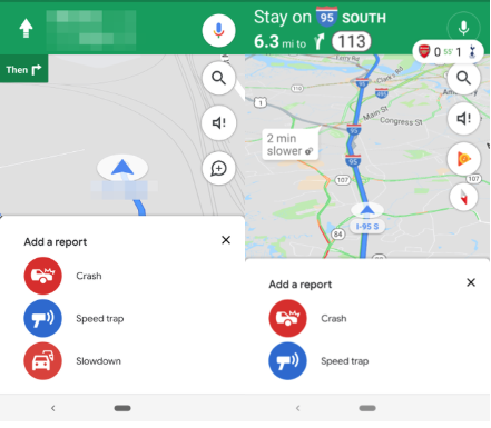 Google Maps aggiornamento incidenti