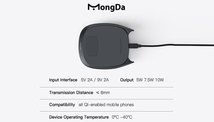 MongDa lancia su Indiegogo il caricabatteria wireless