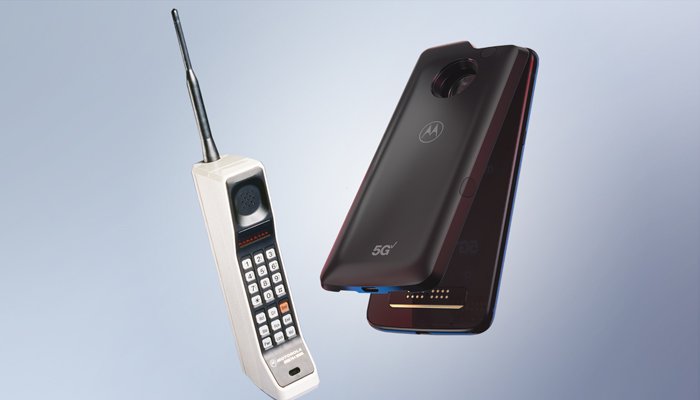 Motorola Moto Z3 e Motorola DynaTAC 8000X