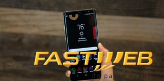 Samsung Galaxy Note 9 con Fastweb Mobile