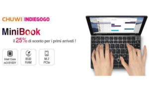 CHUWI Minibook 8 con il 25% di sconto