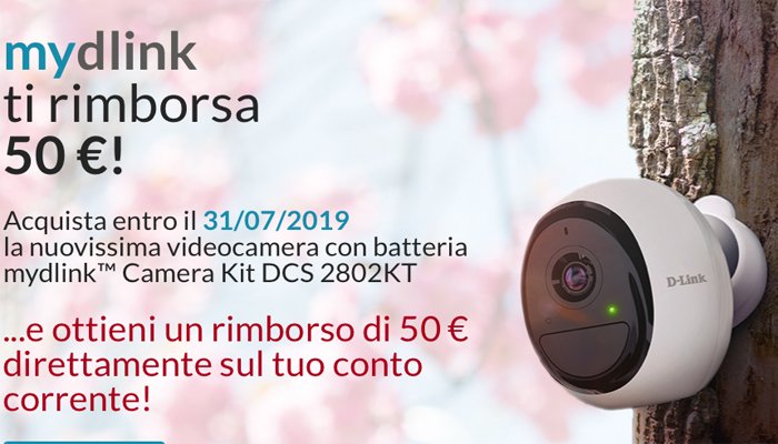 D-Link DCS-2802KT, il kit di videosorveglianza che ti rimborsa 50 euro
