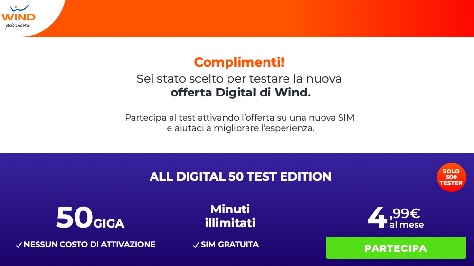 Wind All Digital 50 Test Edition
