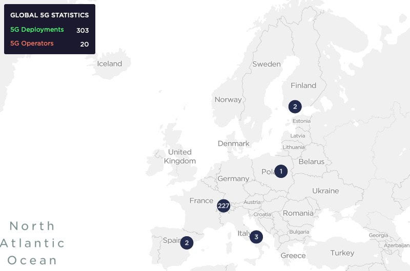 mappa sviluppo 5G Italia è seconda