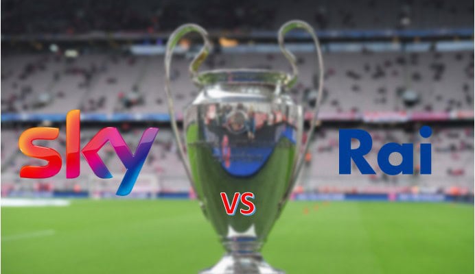 Sky fa causa alla RAI: partite di Champions League a rischio