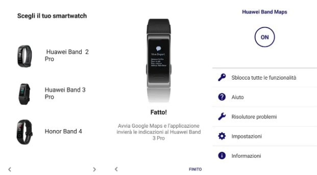 app Google Maps smartwatch Huawei