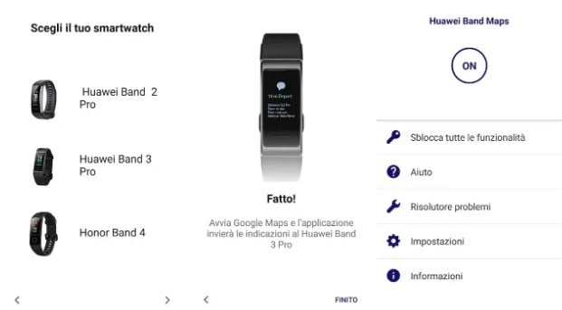 app Google Maps smartwatch Huawei