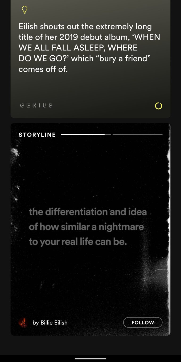 spotify storyline