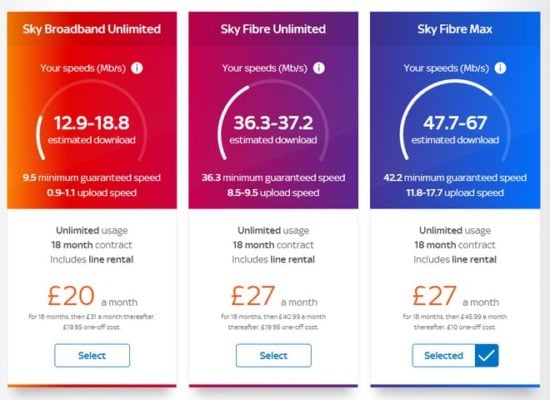 offerte Sky 4G