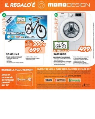 Expert lancia un nuovo volantino e regala una bicicletta (foto)