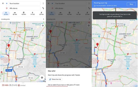 Google Maps sicurezza taxi