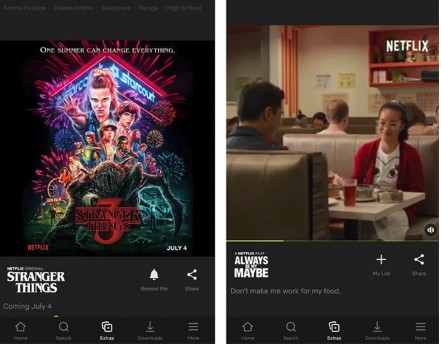 Netflix aggiornamento tab