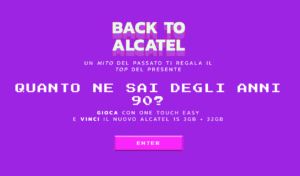 Alcatel 1S in regalo per i nostalgici degli anni '90