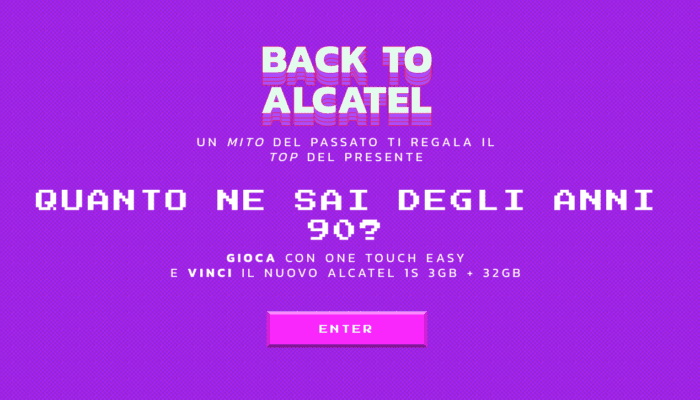 Alcatel 1S in regalo per i nostalgici degli anni '90