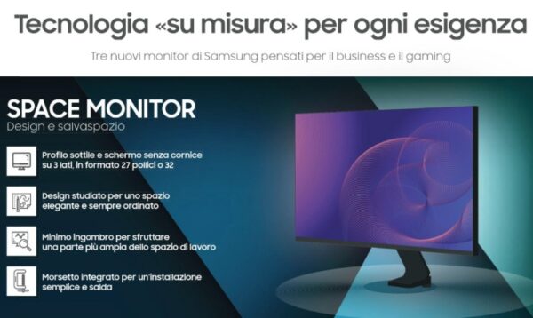 Samsung, i nuovi monitor 2019 gaming e per ambienti di lavoro moderni