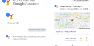 google assistant parcheggio