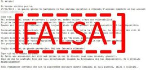 Spam, nuove mail truffa chiedono riscatto ai danni degli italiani