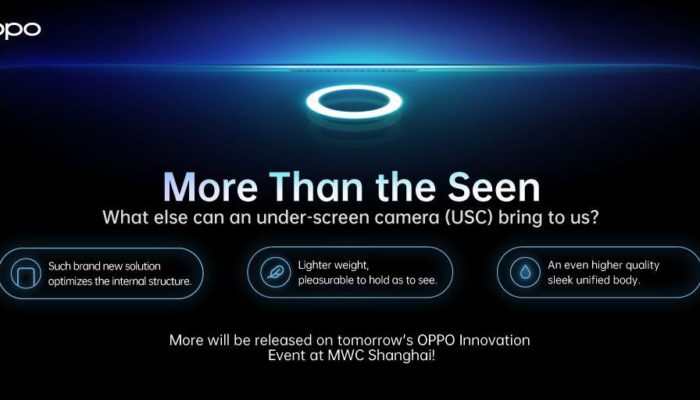 OPPO Under Screen Camera