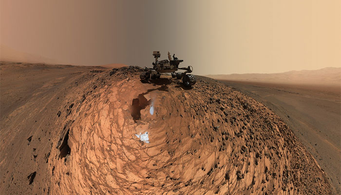marte rover selfie