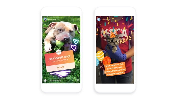 Instagram, disponibile da oggi in Italia lo sticker per le donazioni