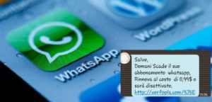 whatsapp truffa scadenza