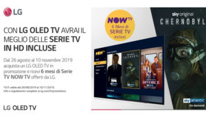 LG OLED TV 2019, se ne compri uno in regalo 6 mesi di serie TV NOWTV