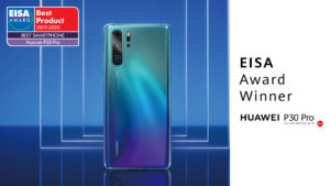 Huawei P30 Pro vince l'EISA “Best Smartphone of the Year”