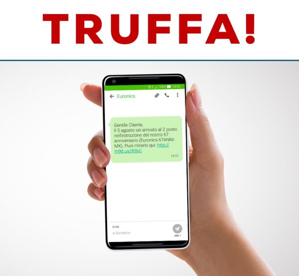 SMS truffa Euronics