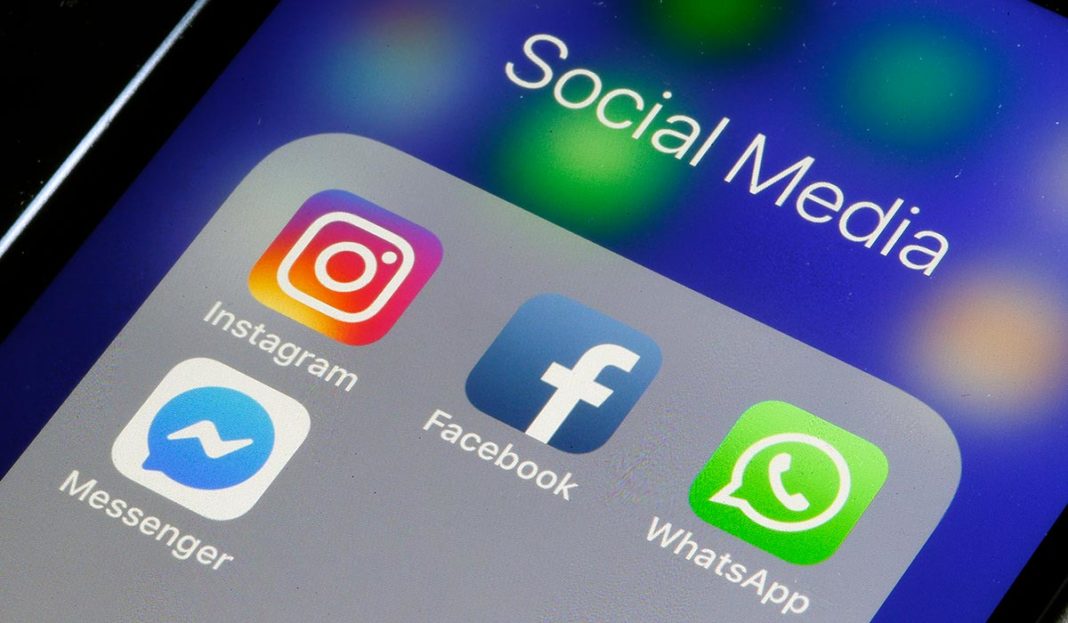 facebook nome instagram e whatsapp