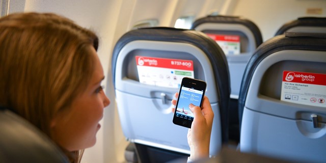 smartphone in aereo