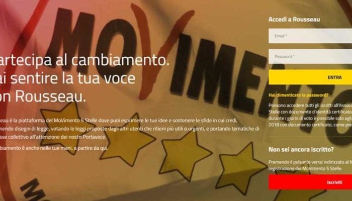 piattaforma rousseau M5S