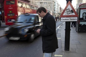 smartphone walking