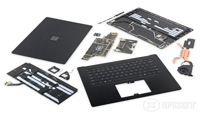 Microsoft, Surface Laptop 3, iFixit