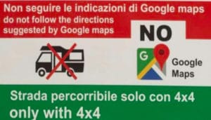 cartelli anti google maps